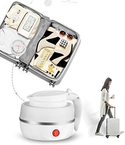 Foldable Electric Kettle – Collapsible Silicone Travel Kettle for Tea, Coffee & Hot Water, Portable & Compact