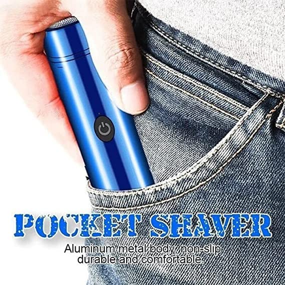 Mini Portable Electric Shaver – USB Rechargeable Waterproof Compact Razor & Trimmer for Men, Wet & Dry, Travel-Friendly