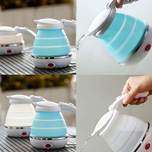 Foldable Electric Kettle – Collapsible Silicone Travel Kettle for Tea, Coffee & Hot Water, Portable & Compact