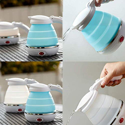 Foldable Electric Kettle – Collapsible Silicone Travel Kettle for Tea, Coffee & Hot Water, Portable & Compact