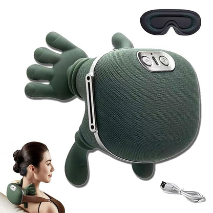 Shiatsu Neck, Shoulder & Back Massager – Electric Deep-Kneading Massage Pillow with Heat for Pain Relief