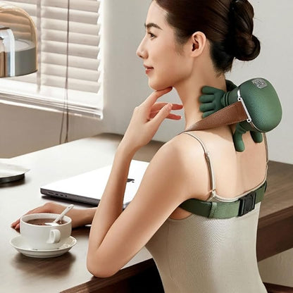 Shiatsu Neck, Shoulder & Back Massager – Electric Deep-Kneading Massage Pillow with Heat for Pain Relief