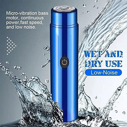 Mini Portable Electric Shaver – USB Rechargeable Waterproof Compact Razor & Trimmer for Men, Wet & Dry, Travel-Friendly