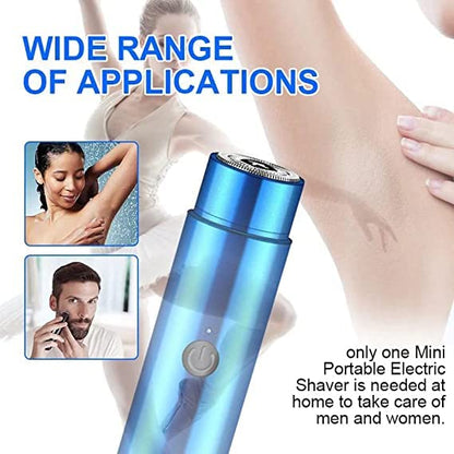 Mini Portable Electric Shaver – USB Rechargeable Waterproof Compact Razor & Trimmer for Men, Wet & Dry, Travel-Friendly