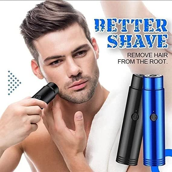 Mini Portable Electric Shaver – USB Rechargeable Waterproof Compact Razor & Trimmer for Men, Wet & Dry, Travel-Friendly