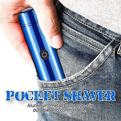 Mini Portable Electric Shaver – USB Rechargeable Waterproof Compact Razor & Trimmer for Men, Wet & Dry, Travel-Friendly