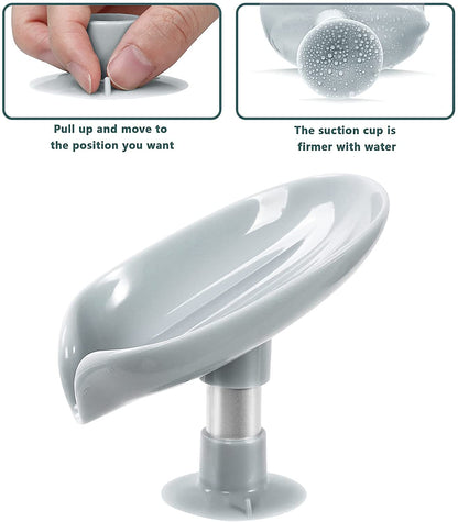 Magic Soap Holder – Wall-Mounted Drain Soap Dish for Bathroom & Kitchen (No Drilling)