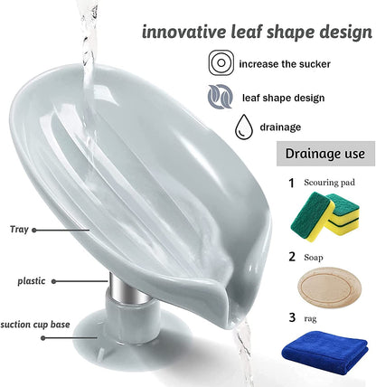 Magic Soap Holder – Wall-Mounted Drain Soap Dish for Bathroom & Kitchen (No Drilling)