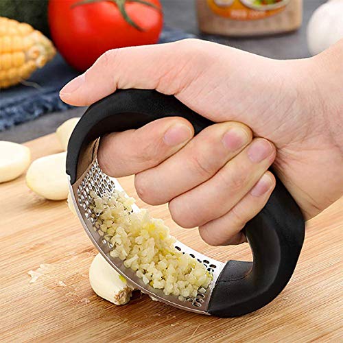 Stainless Steel Garlic Press – Heavy Duty Lahsun Crusher & Mincer for Kitchen
