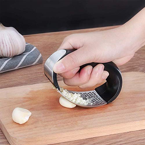 Stainless Steel Garlic Press – Heavy Duty Lahsun Crusher & Mincer for Kitchen