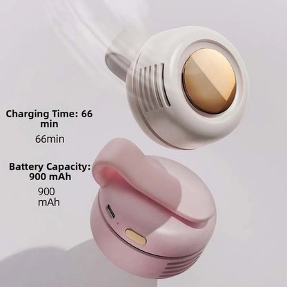 Portable Clip-On Neck Fan – USB Rechargeable, 3-Speed Hands-Free Personal Cooling Fan