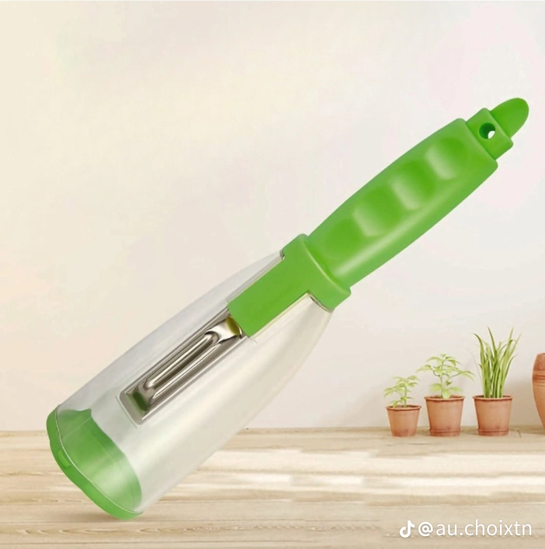 Vegetable Peeler with Container – Multi-Function Peeler with Storage Box for Kitchen