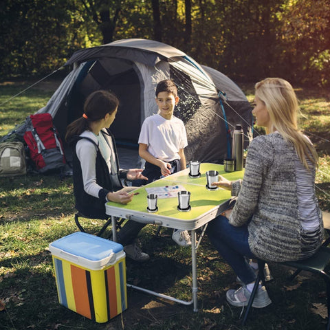 Zynexo Foldable Stainless Steel Glass – Pocket-Size Collapsible Travel Cup with Lid & Keychain